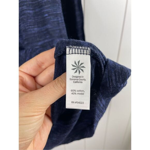 Athleta Transcend Navy Heather Long Sleeve Top Size XS - Picture 4 of 8